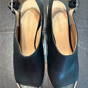 Madewell Black Leather sandals